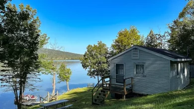 Photo of LAKEFRONT OPPORTUNITY vacation property with camp in South Bay on Lake Champlain. $169,000