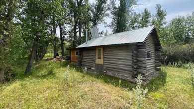 Photo of Cute Montana cabin. Circa 1930. $75,000