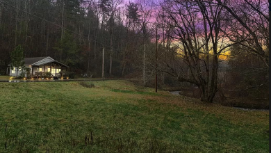 Photo of Mountain house in North Carolina. Love the creek! Two acres. $160,000