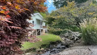 Photo of Swain County, Bryson City only 5 min away. 2/1 home on a roaring creek. .12 Ac. All useable property. $159,900