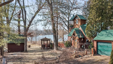 Photo of So unique! Waterfront with a guest house! Circa 1935 in Michigan. $399,500