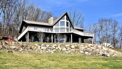Photo of Welcome to this 4 bedroom 3 bath contemporary 2 story home, situated on 2.68 acres.